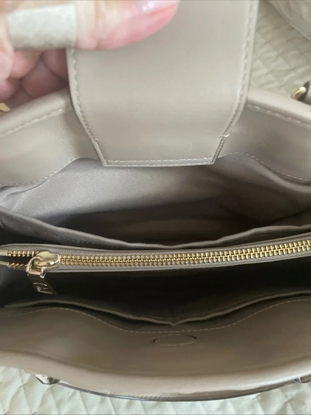 Coach structured quilted